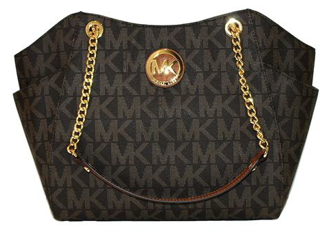 michael kors large jet set signature shoulder tote purse|jet set travel mk.